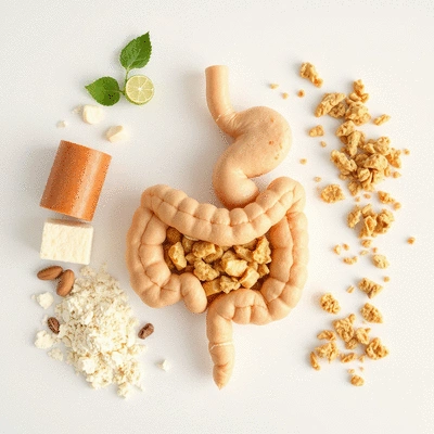 Image illustrating the role of soluble fibre in digestive health