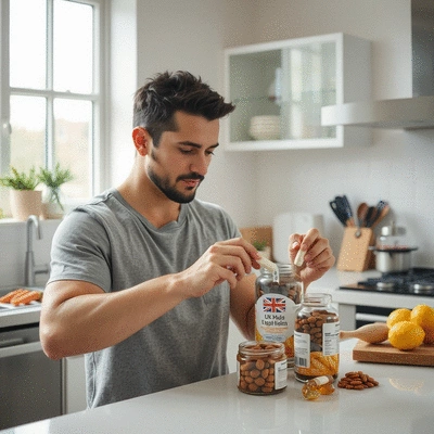 User using UK-made supplements