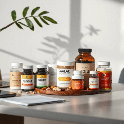 Lifestyle image of supplements in use