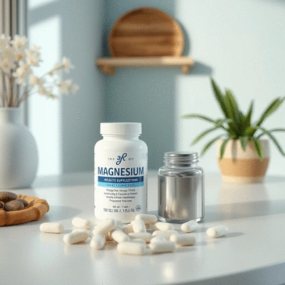 Magnesium supplements and healthy lifestyle