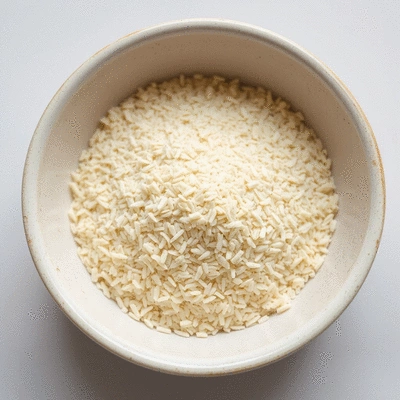 Psyllium husk in a bowl