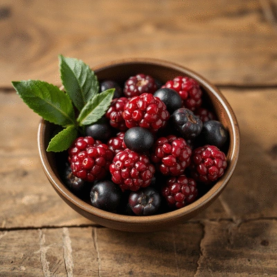 Acai berries in a bowl
