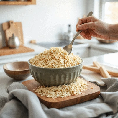 Lifestyle image of using psyllium husk in food preparation