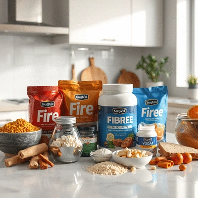 Lifestyle scene with fibre supplements
