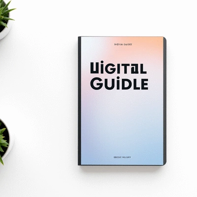 Digital guide or eBook mockup