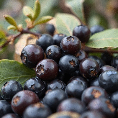Acai berries in a natural setting