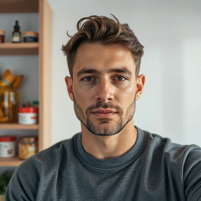 User with organic supplements