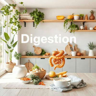 Lifestyle image showcasing healthy digestion and gut health