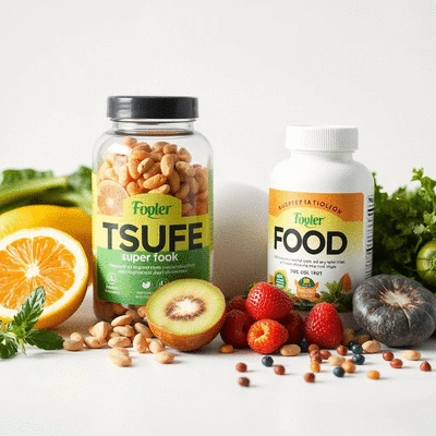 Superfood supplements with fruits and vegetables