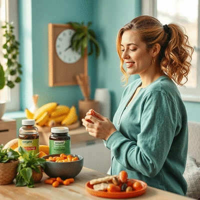 Healthy organic supplement lifestyle