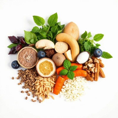 Assorted natural ingredients for colon health