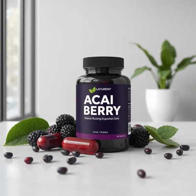 Acai berry supplement capsules