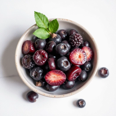 Acai berries in a bowl